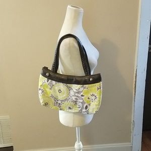 31 bags yellow and white floral purse
